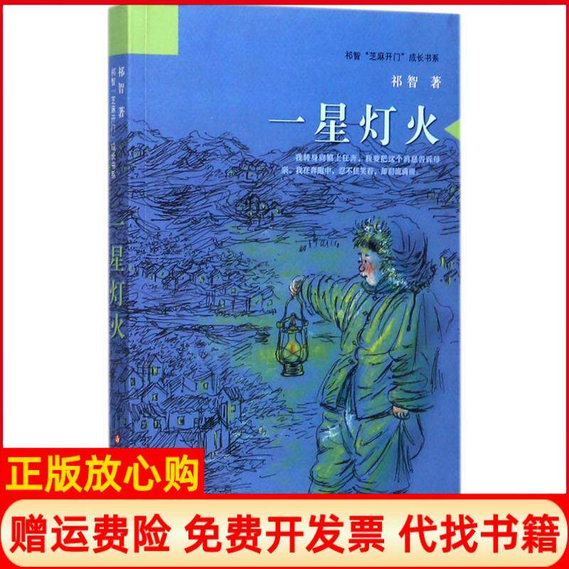 正版书】一星灯火祁智江苏凤凰少年儿童出版社9787558401152