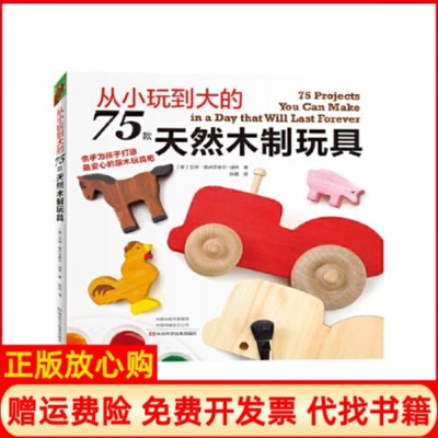 【正版书籍】从小玩到大的75款天然木制玩具美艾琳弗卢茨泰尔迪林河南科学技术出版社9787534999277