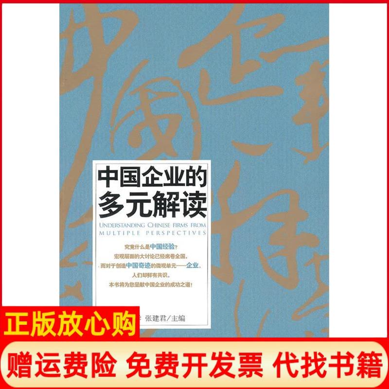 【正版书】中国企业的多元解读张志学 张建君 北京大学出版社9787301172193