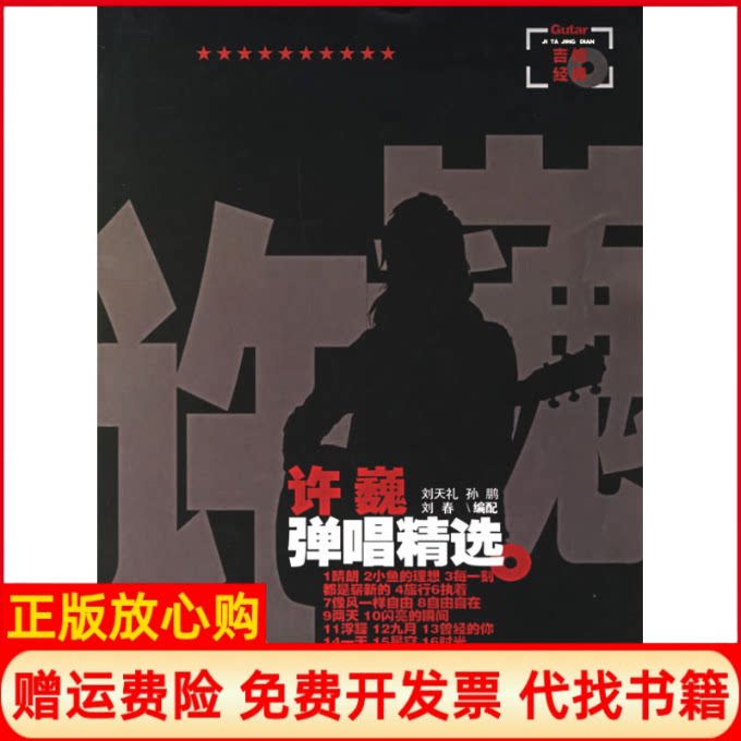 正版书】吉他经典许巍弹唱精选刘天礼作百花州文艺出版社9787530645529