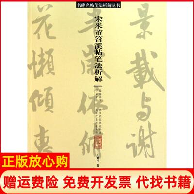 【正版书籍】宋米芾苕溪帖笔法析解王鹏江著辽宁美术出版社9787531446002