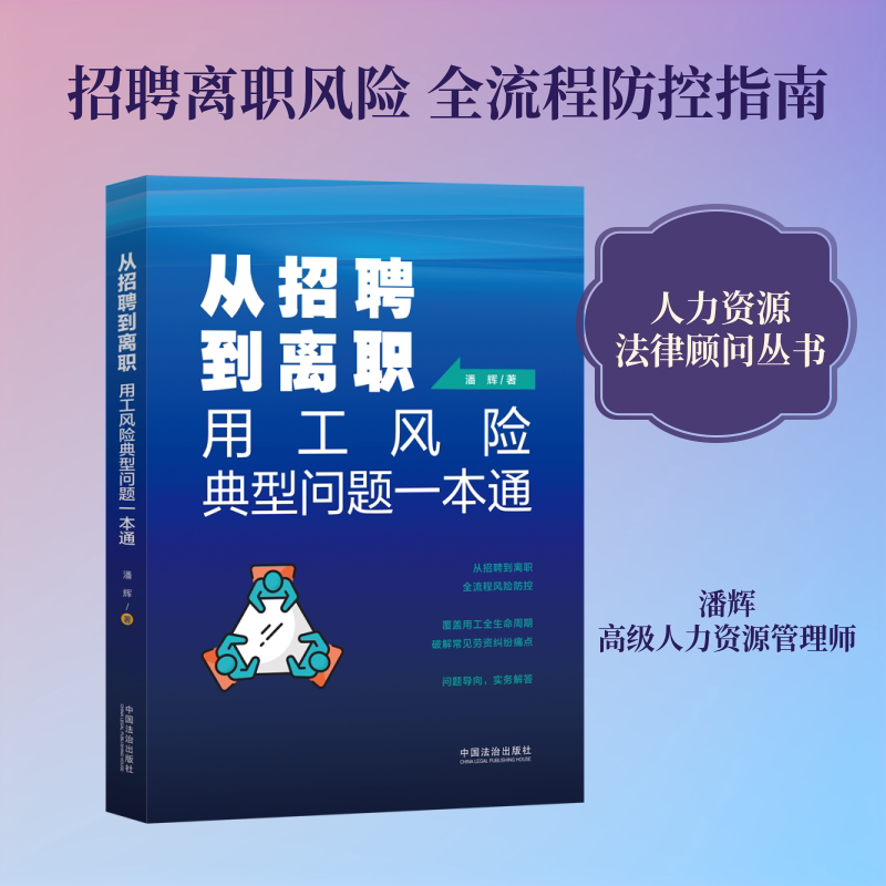 正版书从招聘到离职:用工风险典型问题一本通【企业人力资源管理与法律顾问实务指引丛书】潘辉 著中国法制出版社