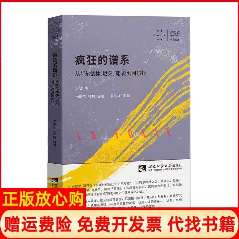 正版书】疯狂的谱系从荷尔德林尼采梵高到阿尔托法米歇尔福柯等著白轻编孔锐才等译西南师范大学出版社9787562196389