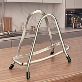 特厚不锈钢锅盖菜板架厨房多功能收纳案板置物架台面砧板放置架子