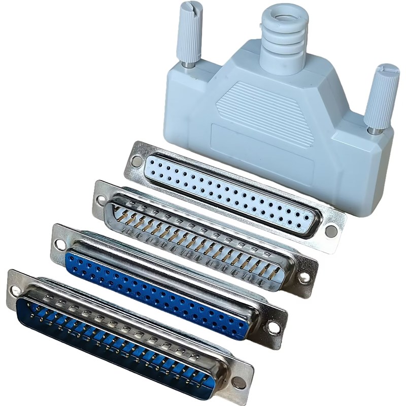 DB37公母焊接头37芯公头母头电脑并口连接器37PIN插头 DB37外壳