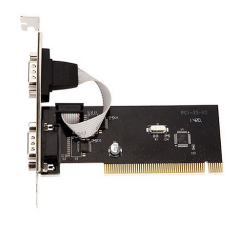 PCI接口双串口卡DB9针 COM RS232接口 串口卡 主板扩展卡