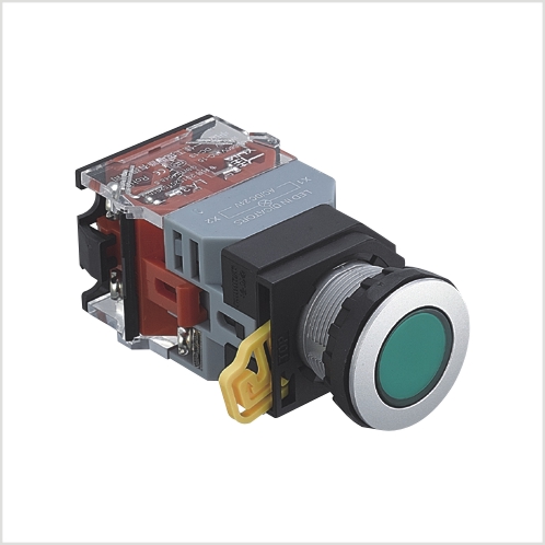 一佳YJ139-LA36-11DN/P超薄型带灯按钮11DNZS/P自复位自锁开关22m