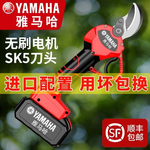 日本手拿式锂电动剪树枝强力园林修枝剪省力充电式剪桃果树剪刀子