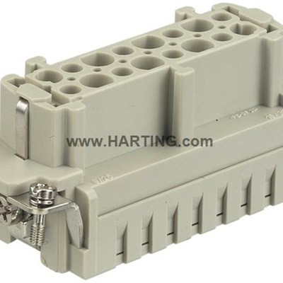 HARTING浩亭重载连接器HanE 16E压接针母插芯09330162702
