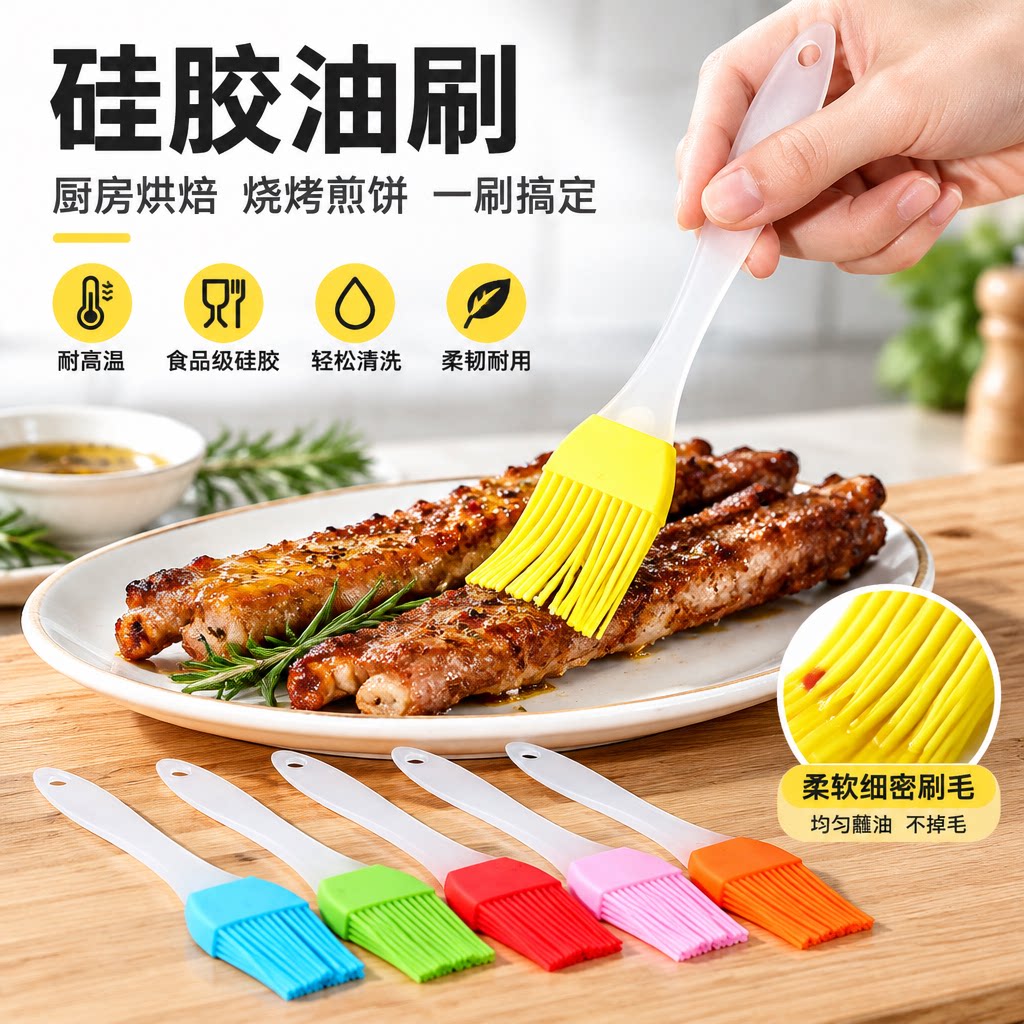 油刷子烙饼食用刷硅胶油刷烧烤