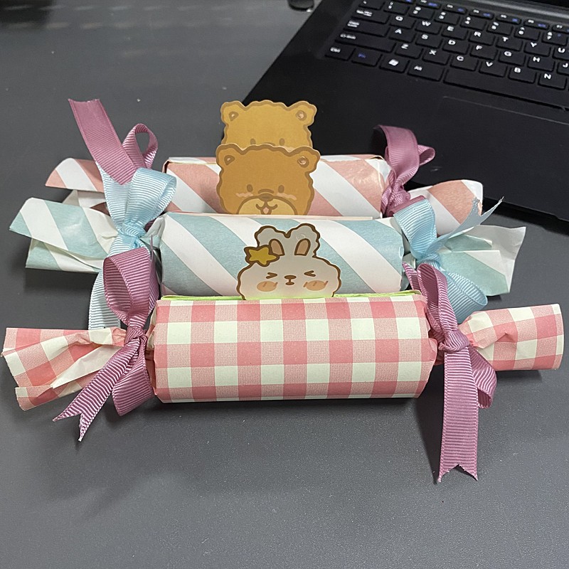 生日贺卡diy礼物七夕情人节糖果盒卡片送老公糖果卷纸抽拉手绘