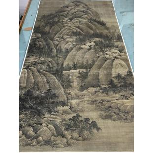 朱兰秋山文道画、彷古山水画、高清吉里彷装饰画、彷学稿装裱