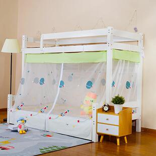 子母床儿童蚊帐1.5米上下铺专用梯形双层床家用1.8免安装防尘男女