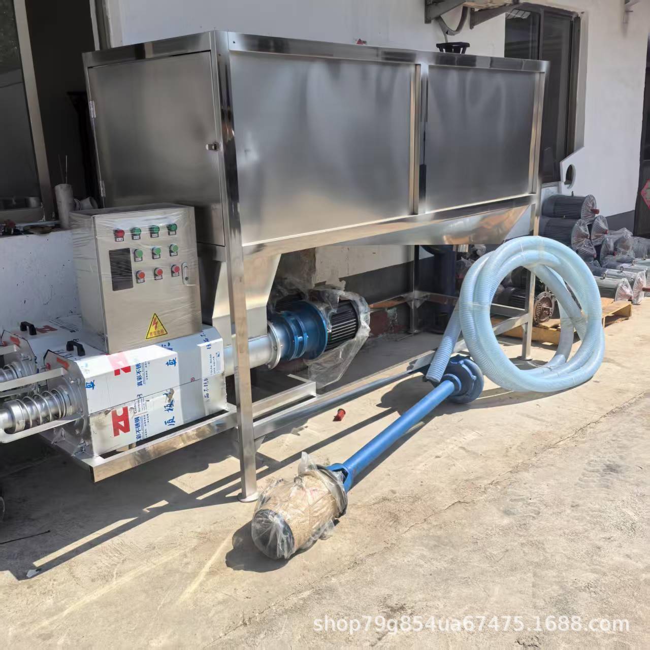 大型养殖专用滚筒微滤猪粪干湿分离机养殖场环保设备粪便脱水机