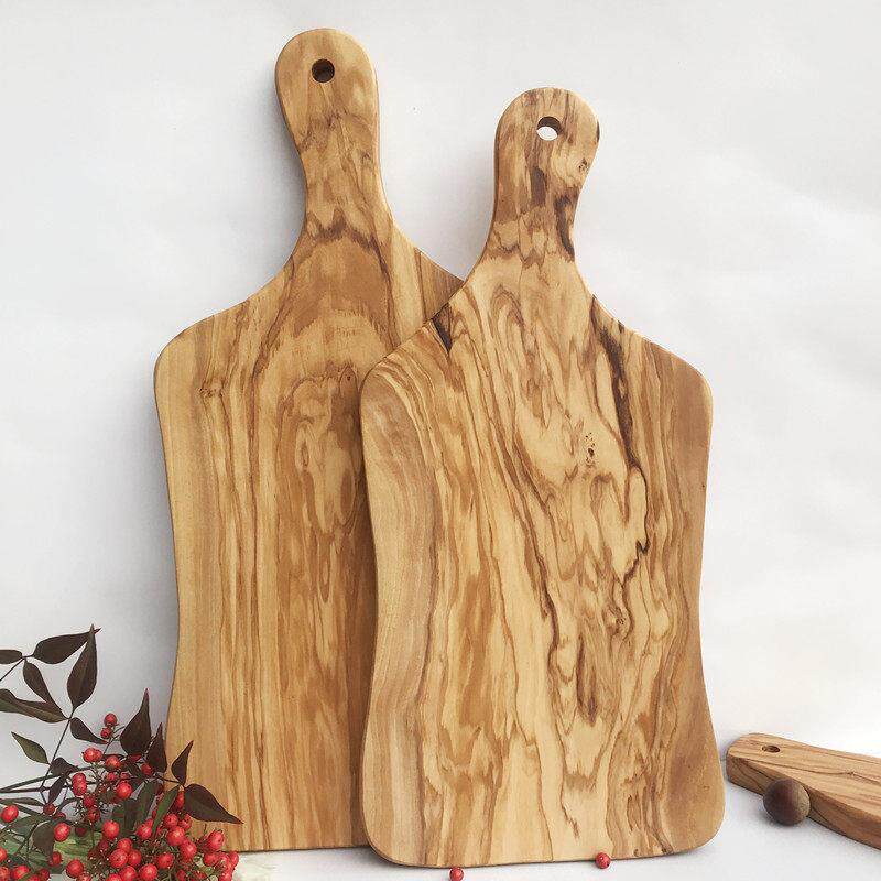 橄榄木牛排实木砧板菜板家用厨房抑菌防霉防裂两面宿舍不发霉整木
