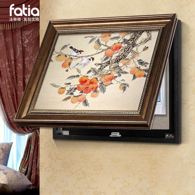 事事如意电表箱装饰画 画免打孔遮挡箱中式电闸盒配电箱挂画 画20