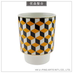 现代样板间书柜客厅简约软装家居饰品创意陶瓷摆饰BJ115-4-161