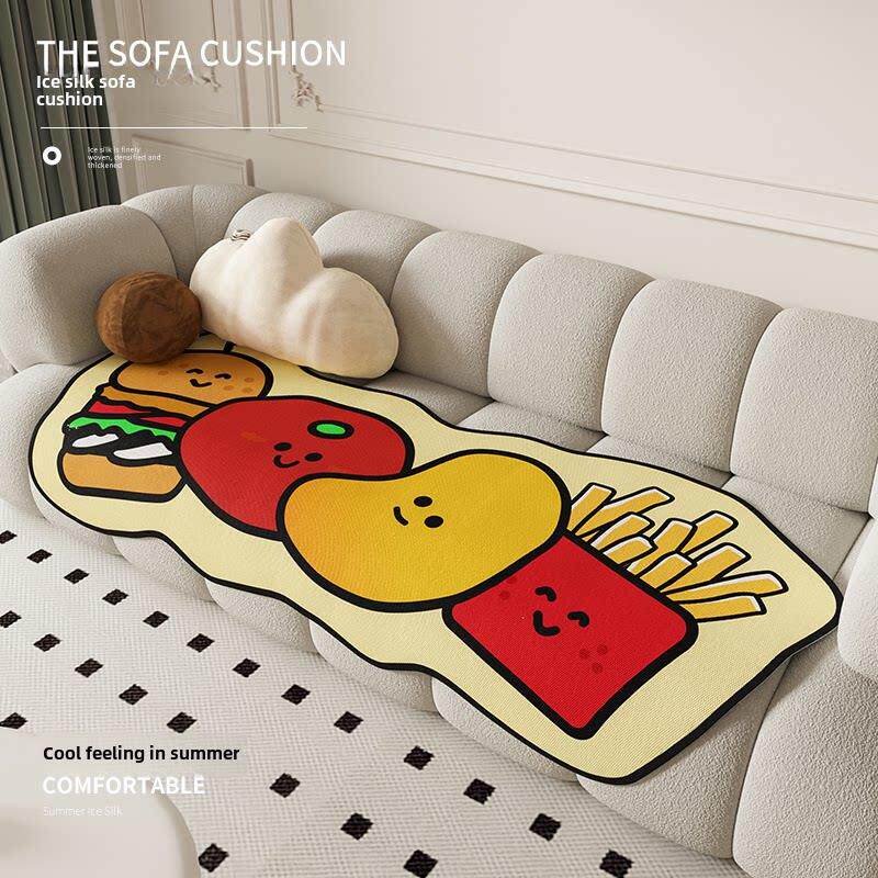 卡通不规则沙发垫四季通用防滑单三人皮沙发巾坐垫可爱趣味盖布罩
