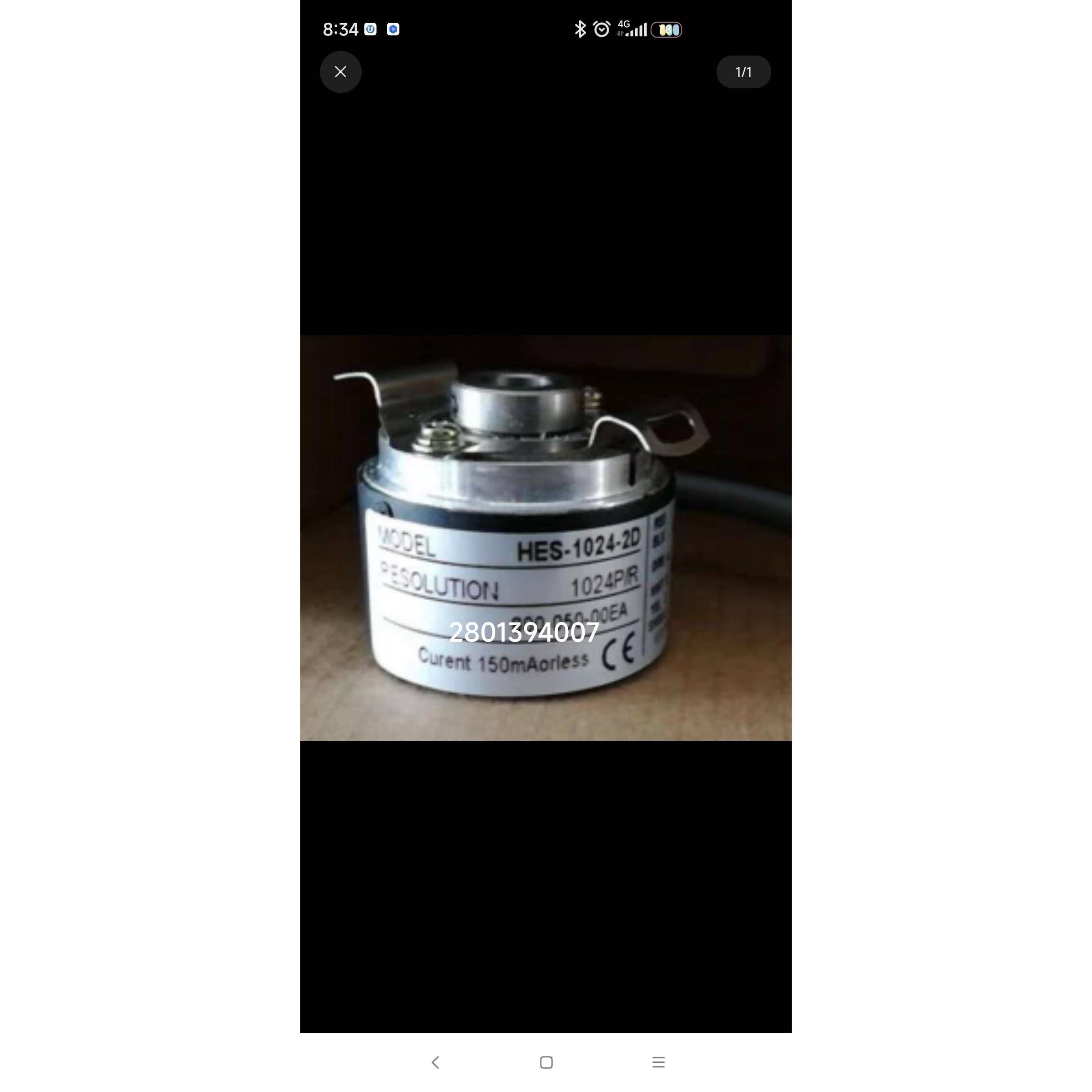 HES-1024-2D HES-1024-2D空心轴光电编码器1024PPR轴8MM