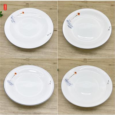 意境异性特色浅汤碗沙拉碗8/9/10英寸餐厅陶瓷餐具平浅盘水果盘