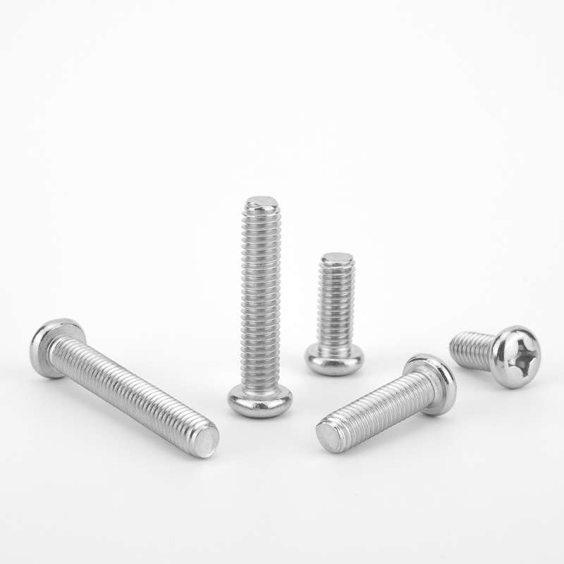 304不锈钢盘头机丝M1.6M2螺钉YB818小螺丝 PM十字圆头螺丝M5M6