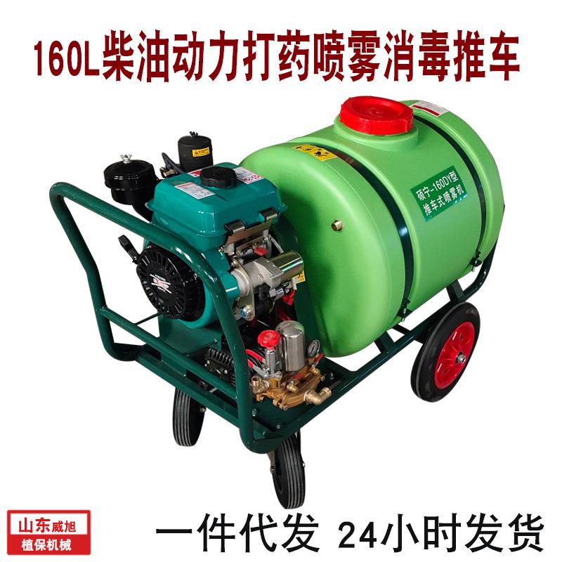 手推式充电打药机喷雾器柴油消毒电动喷洒高压汽油打农药新型药车