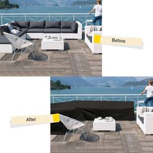 户外防水防尘套罩 L形户外转角沙发罩 Corner Furniture Cover