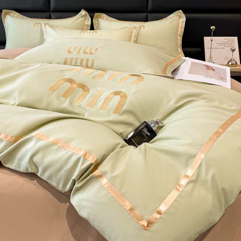 田园风双拼床上用品四件套学生宿舍上下铺单双人床单4被套被芯ins