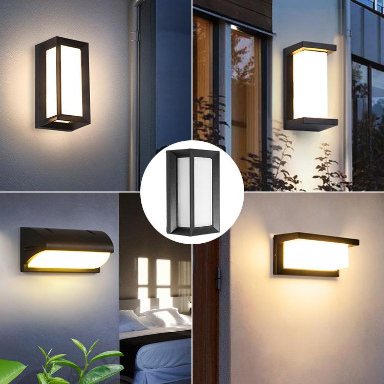 户外壁灯防水防潮别墅庭院阳台过道走廊外墙现代简约感应led门柱