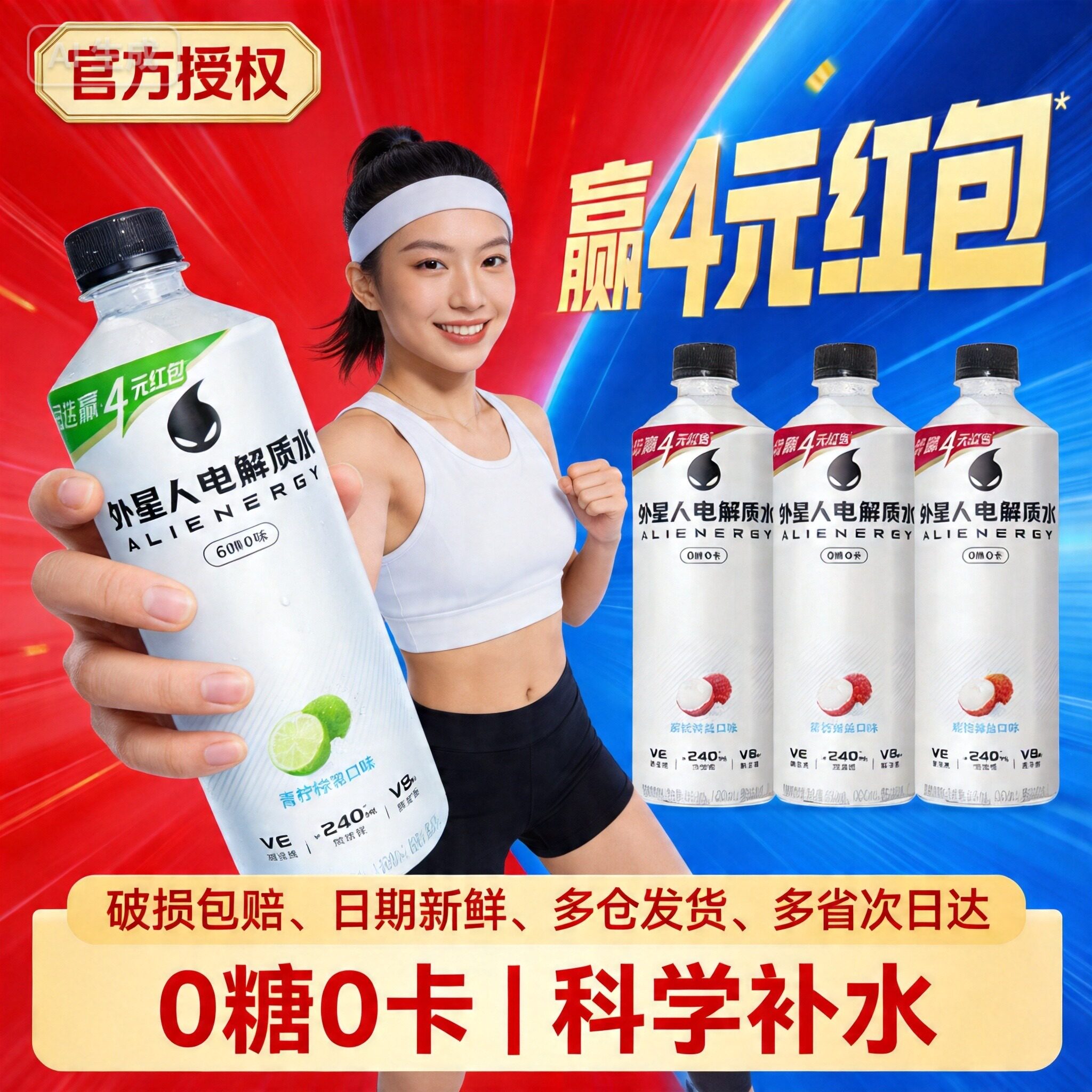 外星人电解质饮料600mL*15瓶整箱多口味健身骑行运动补水