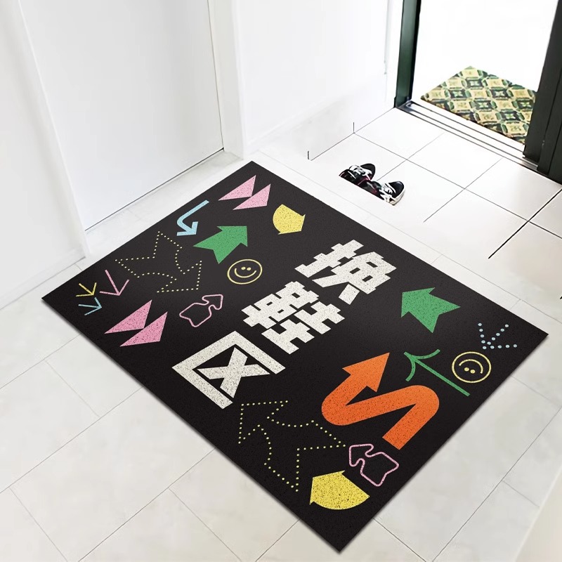 换鞋地垫入户门口丝圈门垫蹭土防滑可裁剪脚垫子家用入户门口地毯