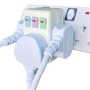 英标插座一转三转换器1拖3中国香港英国新马港版13A英式转换插头