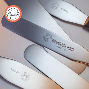 风和日丽抹刀 不锈钢生日蛋糕奶油裱花抹平刀8/10/12寸烘焙小工具