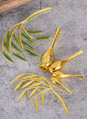 观音菩萨柳枝净瓶合金法器佛像观世音手中拿的法器杨柳玉净瓶配件