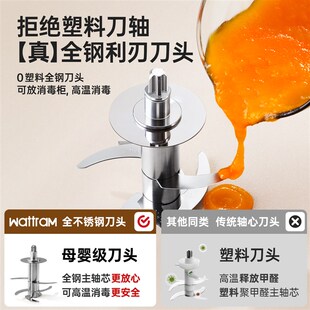 北欧沃朗小奶瓶宝宝辅食机研磨多功能婴儿小型料理机家用搅拌机