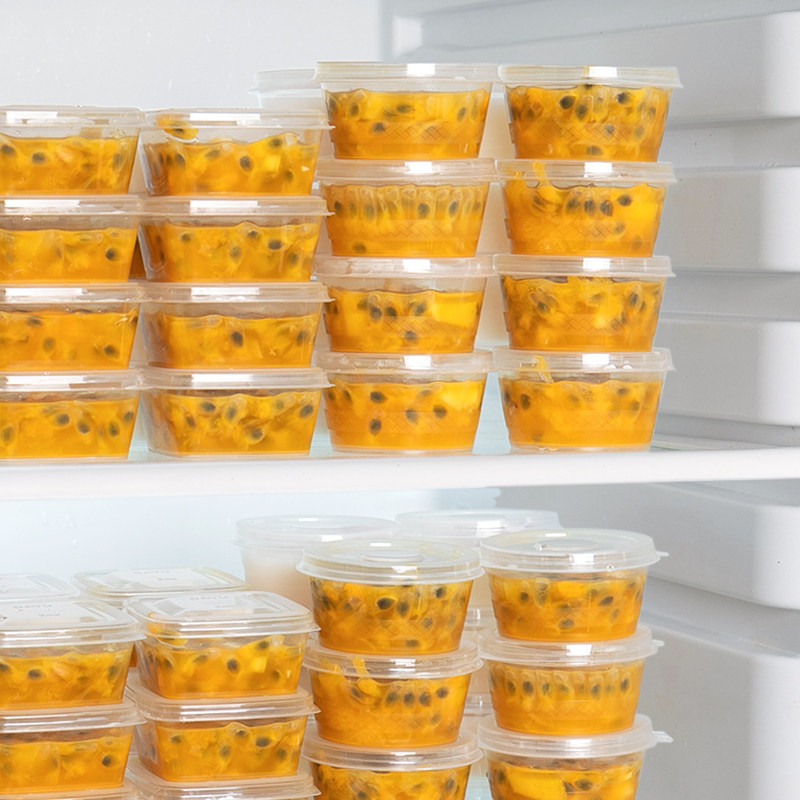 冰箱一次性制冰盒冰格模具保鲜小盒子百香果柠檬分装神器冰冻冰块