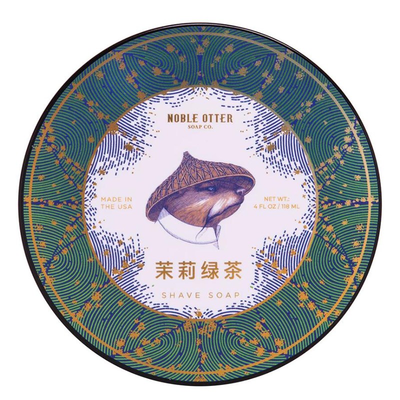 帝诗男士剃须皂水獭剃须皂茉莉绿茶刮胡泡沫皂