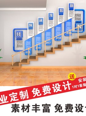 3d立体企业公司简介文化墙设计员工风采标语墙壁办公室背景墙励志