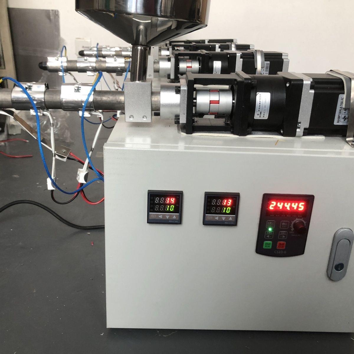 桌面实验挤出机小型注塑机图片全套3D打印耗材挤出机注塑机