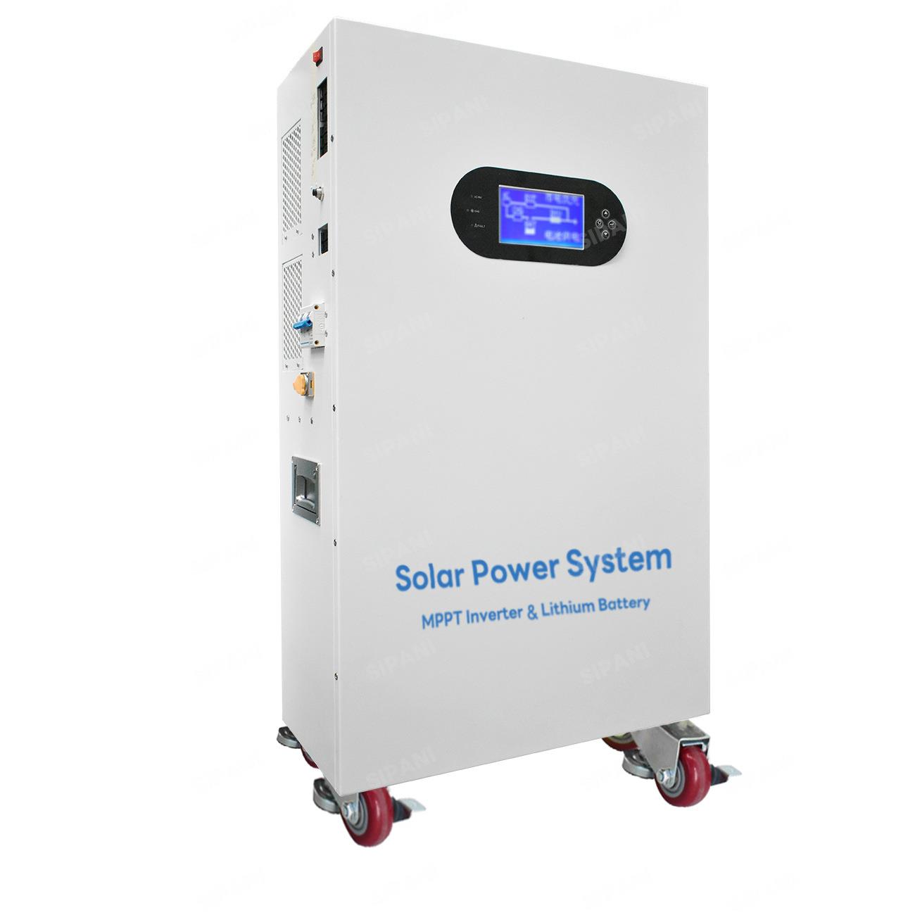 光伏锂电一体化储能系统 10度电5kw单相离并网逆变器储能一体机