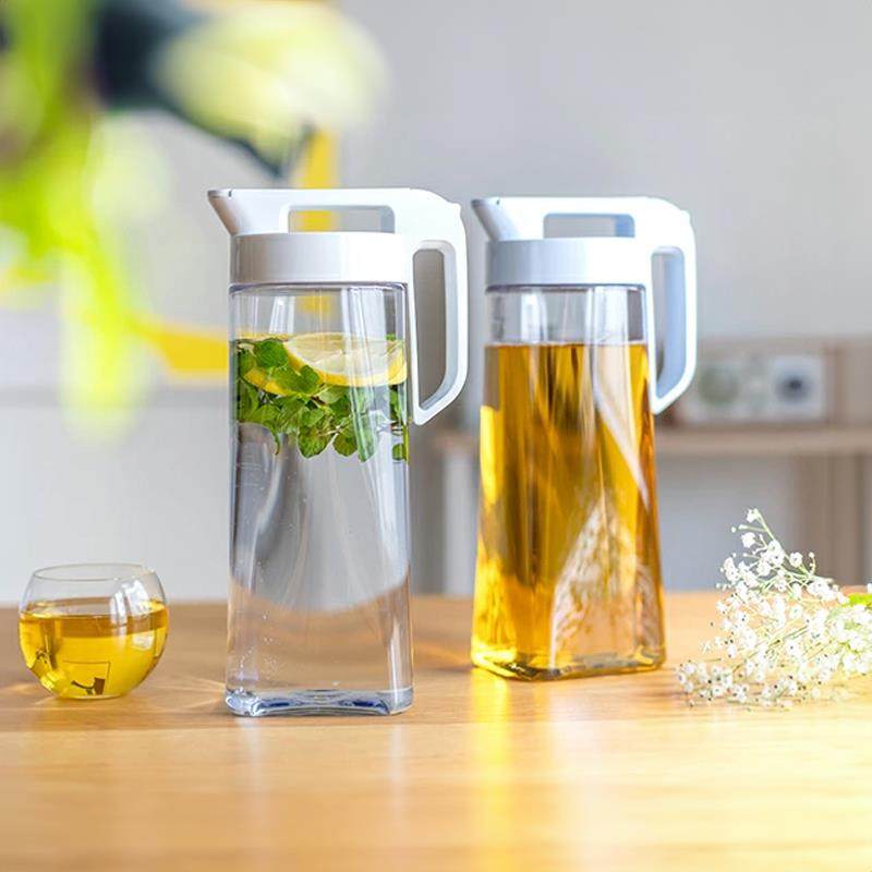 ASVEL日式家用耐高温冷水壶 密封凉水壶水杯塑料果汁泡茶壶小清新