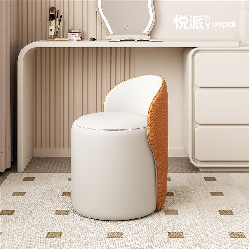 卧室梳妆台化妆凳可旋转家用y靠背梳妆凳轻奢高级主卧室梳妆椅子,住宅家具,梳妆凳,淘宝优惠券,粉丝福利购,淘宝优惠卷