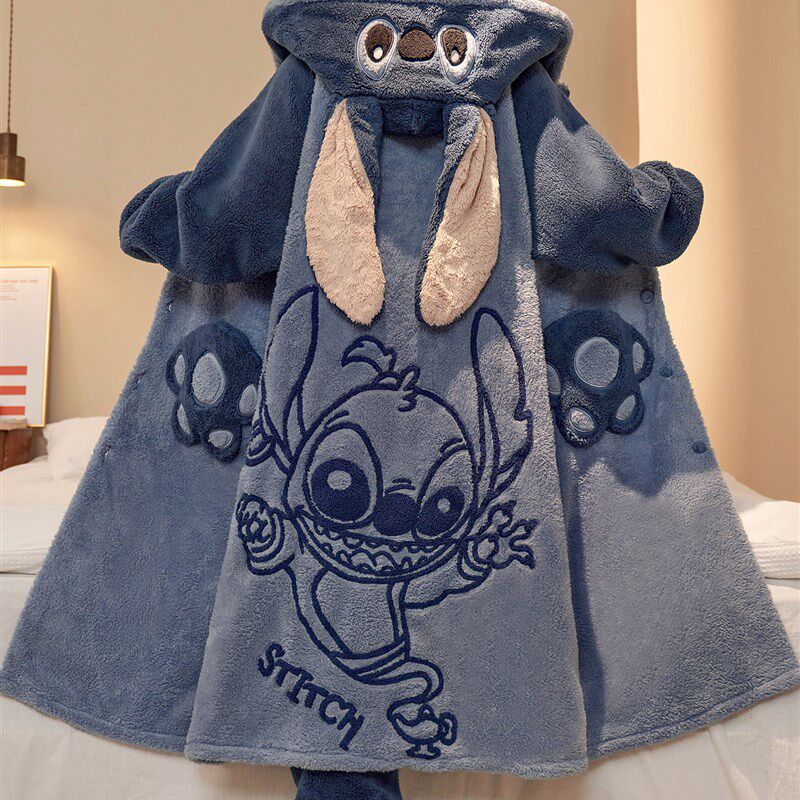 珊瑚绒男士秋冬季加厚加绒2025新款青少年R睡袍男款浴袍家居服