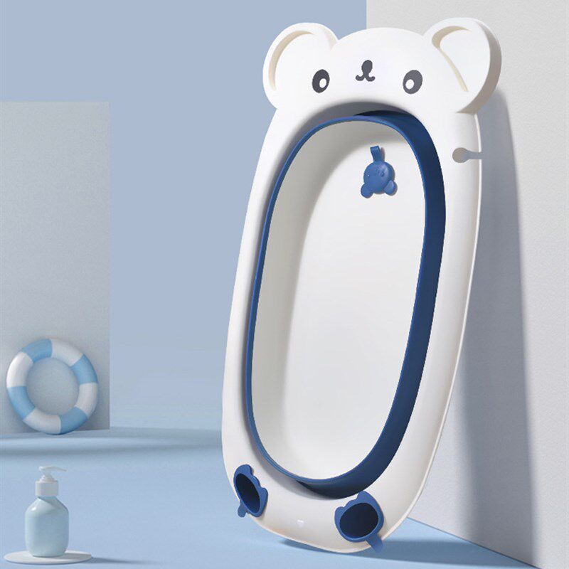 折叠浴盆新生儿童用品可坐躺大号婴儿洗澡盆加长宝宝儿童洗浴浴桶