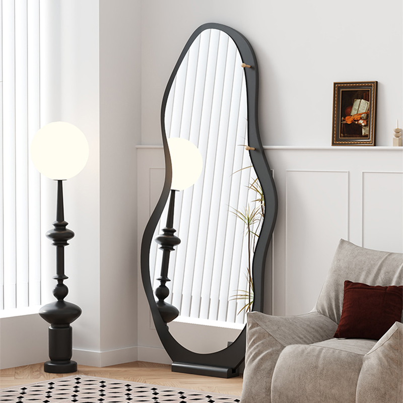 中古全身镜家用落地镜网红异型镜壁挂高级感穿衣镜卧室试衣镜子