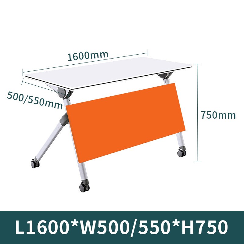 工厂直供长条折叠桌子 双人会议室长条桌椅 智慧教室教培培训桌