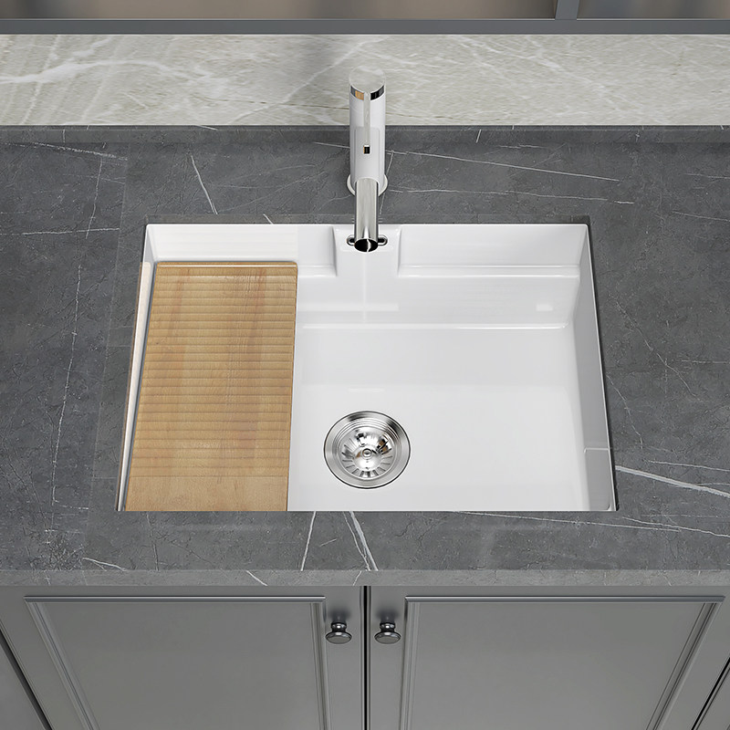 台下洗衣盆小尺寸洗脸盆洗手盆陶瓷阳台洗衣池搓V衣盆嵌入式定制