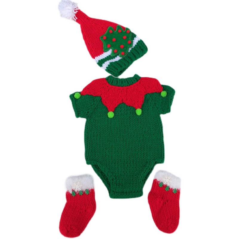 儿童摄影主题服装影楼圣诞百天照服装宝宝满月百日拍照照相道具