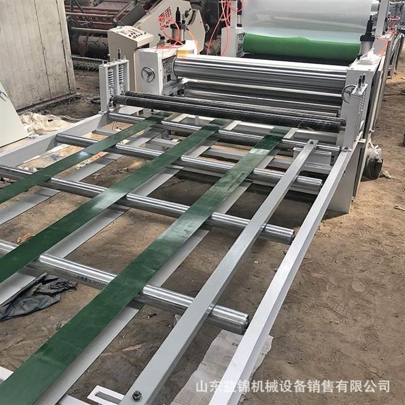 自动推板裁切贴布贴纸贴面机 移门木皮防火板覆铁皮贴合机