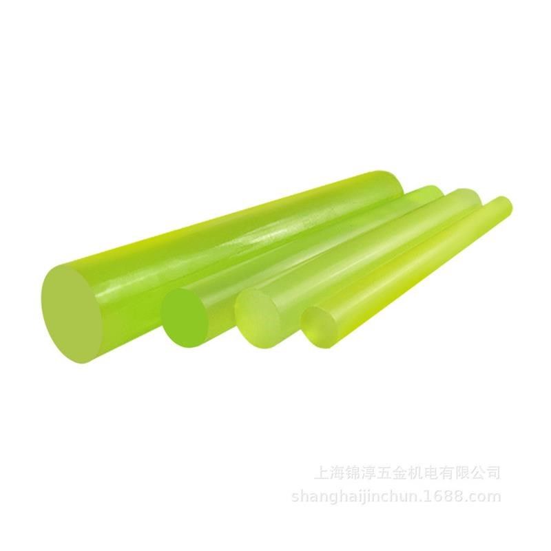 聚氨酯棒优力胶棒PU棒高弹牛筋棒实心耐K磨黄色优质弹性橡胶棒加